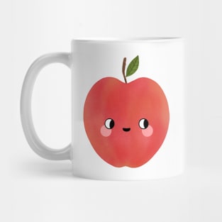 Cute Red Apple Kawaii Food Mug